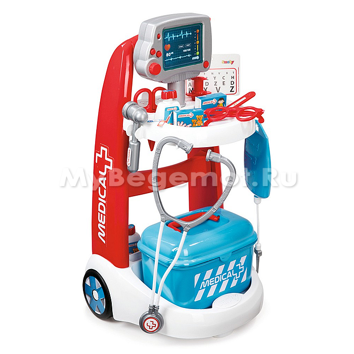 Электронная тележка доктора Smoby Electronic Medical Cart
