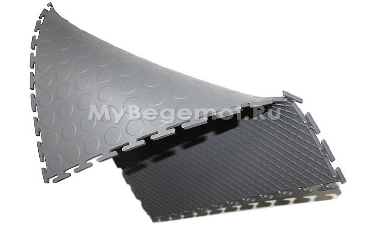 Модульное напольное ПВХ покрытие M-TILE SPORT STUDDED 7 мм