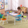 Детский стол для рисования KidKraft «Deluxe Art» со стульчиками  