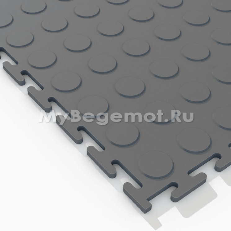 Модульное напольное ПВХ покрытие M-TILE HARD STUDDED, 7 мм