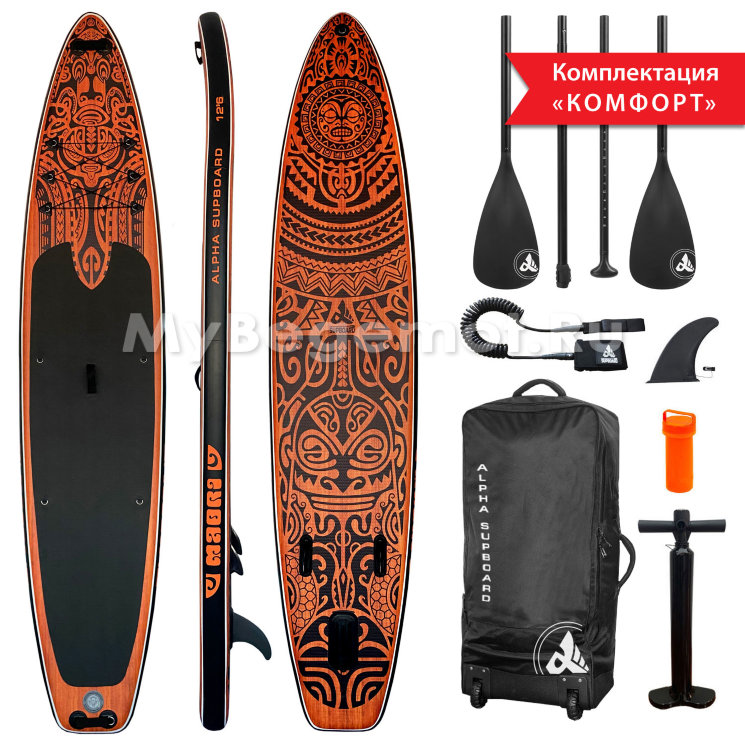 ДОСКА ДЛЯ SUP-СЕРФИНГА 384x81x15  MAORI 12`6 TOURING SERIES COMFORT 