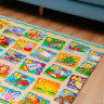 Коврик для ползания FunKids™ Medium-15 «Страна Динозавров / Азбука», двусторонний.