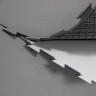 Модульное напольное ПВХ покрытие SENSOR STONE, RAL 9005, черный.